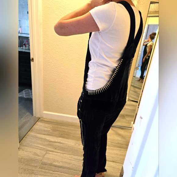 Zadig and Voltaire dark emerald green Velvety Plush jumpsuite. New. Size M - Picture 15 of 15